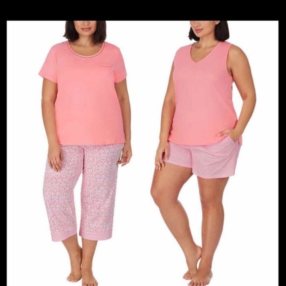 NEW 4-piece sets of Carole Hochman  Pajamas 100% Cotton 3X NWT PJ Summer - Picture 1 of 4